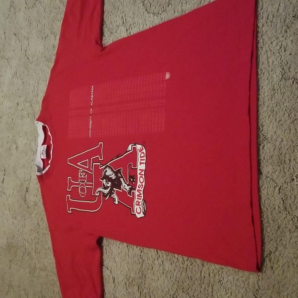 University of Alabama Crimson Tide large tee Jay tee shirt made in USA